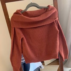 Off the shoulder sweater